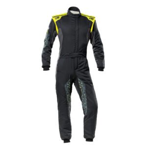 Black OMP TECNICA HYBRID Racing Suit