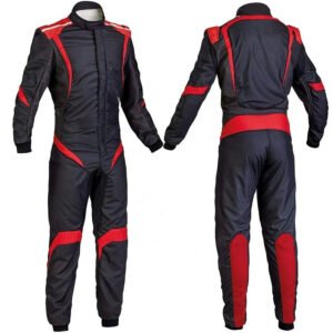 Black / Red Go-Kart Racing Wear Costume