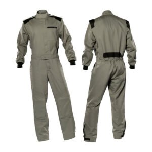 Gray Karting Driver Racing Wear