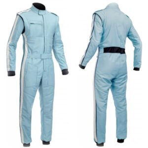 Light Blue Go-Kart Driver Racing Attire