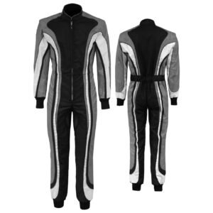 Racing Suit for Go Kart Black / Gray